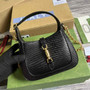Gucci 675799 Jackie 1961 lizard mini bag Black - Default Title - View 1
