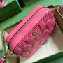 Gucci 702234 GG Matelassé leather shoulder bag Pink - Default Title - View 6