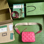 Gucci 702234 GG Matelassé leather shoulder bag Pink - Default Title - View 9