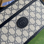 Gucci �?58572 Mini bag with Interlocking G blue leather