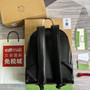 Gucci �?04017 Backpack with Interlocking G Black GG Supreme canvas