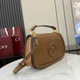 Gucci Blondie medium top handle bag 815716 in brown leather - Default Title - View 2