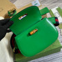 Gucci 675797 Bamboo1947 small top handle bag Green Leather - Default Title - View 7