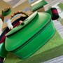 Gucci 675797 Bamboo1947 small top handle bag Green Leather