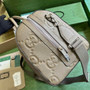 Gucci Jumbo GG small duffle bag ‎725282 in Khaki leather - Default Title - View 4