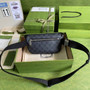 Gucci �?82933 Belt bag with Interlocking G Black GG Supreme canvas