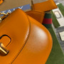 Gucci 675797 Bamboo1947 small top handle bag Yellow Leather