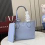 Gucci Totissima small reversible tote bag in blue leather �?39124