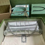 Gucci Horsebit Chain medium shoulder bag �?64255 in Silver leather