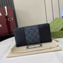 Gucci GG Emblem zip around wallet, 821803 in black gg - Default Title - View 3