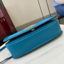 Gucci Blondie medium top handle bag 815719 in blue suede