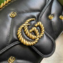 Gucci GG Marmont Small Shoulder Bag 443497 Black Matelassé Leather