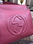 Gucci 408825 SOHO 2way Shoulder Bag In Wine Red Leather