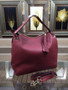 Gucci 408825 SOHO 2way Shoulder Bag In Wine Red Leather