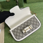 Gucci Horsebit 1955 small shoulder bag 735178 in GG Supreme white