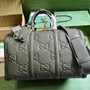 Gucci Jumbo GG small duffle bag ‎725282 in green leather - Default Title - View 1