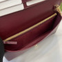Gucci Horsebit 1955 wallet on chain, 621892 in GG wine red Supreme - Default Title - View 9