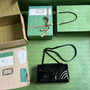 Gucci 443497 GG Marmont small matelassé shoulder bag Black patent - Default Title - View 9