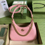 Gucci 731817 Aphrodite small shoulder bag in Pink leather
