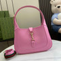 Gucci Jackie small shoulder bag in pink patent leather 782849 - Default Title - View 1