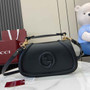 Gucci Blondie small top handle bag in black leather 815714