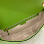Gucci Blondie small top handle bag in green leather 815714