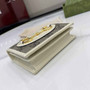 Gucci Horsebit 1955 card case wallet, 621887 in beige leather