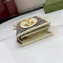 Gucci Horsebit 1955 card case wallet, 621887 in beige leather - Default Title - View 6