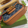 Gucci 658574 Horsebit 1955 GG mini bag dark blue