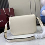 Gucci Horsebit 1955 Aura small shoulder bag, 847063 white leather