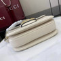 Gucci Horsebit 1955 Aura small shoulder bag, 847063 white leather