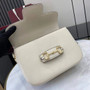 Gucci Horsebit 1955 Aura small shoulder bag, 847063 white leather