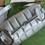 Gucci Horsebit Chain small shoulder bag �?64339 in Silver leather