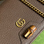 Gucci 696817 Diana mini bag with bamboo brown leather - Default Title - View 5