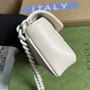 Gucci 699757 GG Marmont belt bag white