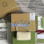 Gucci 699757 GG Marmont belt bag white