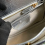 Gucci 675797 Bamboo1947 small top handle bag Silver