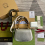 Gucci 675797 Bamboo1947 small top handle bag Silver