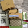 Gucci ‎723312 Ophidia small messenger bag Brown leather - W24cm x H13cm x D6cm / Brown - View 3