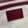 Gucci Horsebit 1955 Soft small top handle bag 815206 in wine red leather