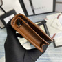 Gucci 621887 Horsebit 1955 card case wallet Brown canvas
