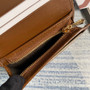 Gucci 621887 Horsebit 1955 card case wallet Brown canvas