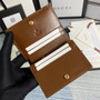 Gucci 621887 Horsebit 1955 card case wallet Brown canvas