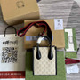 Gucci ‎‎�?71623 Mini tote bag with Interlocking G blue white
