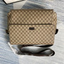 Gucci 211131 GG plus diaper bag brown leather - Default Title - View 3