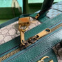 Gucci 724642 Mini GG canvas small duffle bag in Green leather - Default Title - View 6