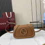 Gucci Blondie mini shoulder bag in brown leather 815700