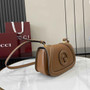 Gucci Blondie mini shoulder bag in brown leather 815700 - Default Title - View 2