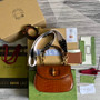 Gucci 675797 Bamboo1947 small top handle bag Crocodile Brown - Default Title - View 2