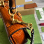 Gucci 675797 Bamboo1947 small top handle bag Crocodile Brown - Default Title - View 5